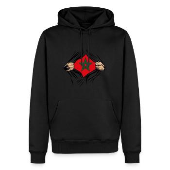 Marokko Marocco - Männer Premium Bio Hoodie - Schwarz - Vorne - Nico (187cm)