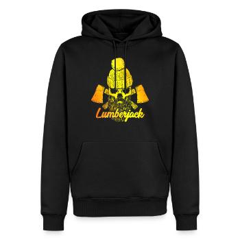 Lumberjack Förster Forstwart - Sweat à capuche Premium bio Homme - noir - Devant - Nico (187cm)