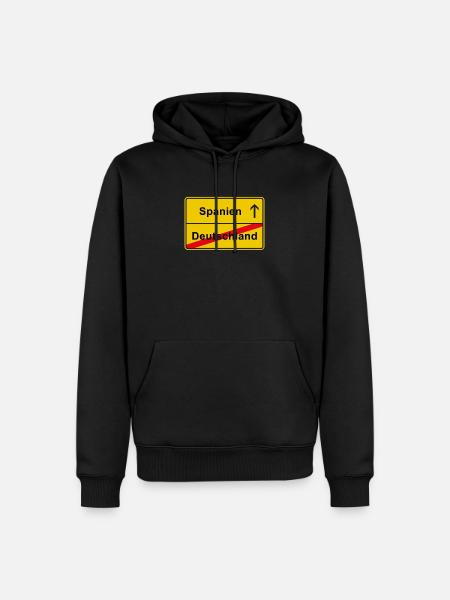 Spanien Auswanderer - Männer Premium Bio Hoodie - Schwarz