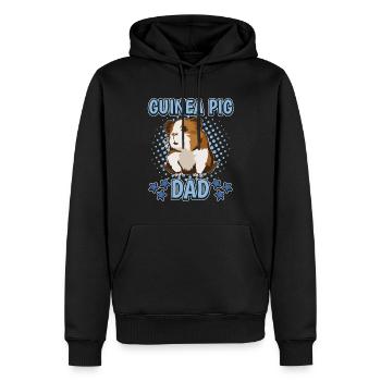 Cobaye Guinée Pig Papa - Sweat à capuche Premium bio Homme - noir - Devant - Nico (187cm)