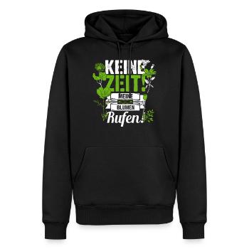 Floristin Blumen Floristik Spruch Geschenkidee - Männer Premium Bio Hoodie - Schwarz - Vorne - Nico (187cm)