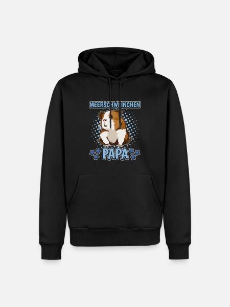 Meerschweinchen Papa - Männer Premium Bio Hoodie - Schwarz