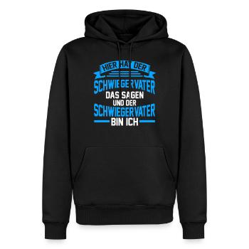 Schwiegerpapa Schwiegervater - Männer Premium Bio Hoodie - Schwarz - Vorne - Nico (187cm)