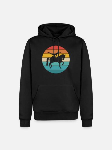 Voltigage | Retro Style - Sweat à capuche Premium bio Homme - noir