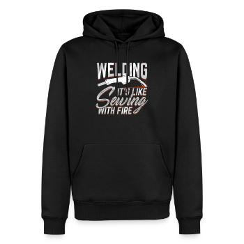 Welding Welding Expert Welder Gift - Men’s Premium Organic Hoodie - black - Front - Nico (187cm)