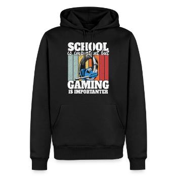Jeux de jeux enfants jeux vidéo Cadeau Drôle - Sweat à capuche Premium bio Homme - noir - Devant - Nico (187cm)