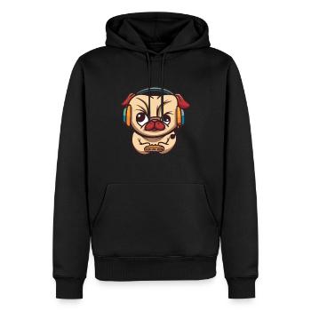 Brawlen Hund Brawl Gamer Zocken Gaming Game Dog - Sweat à capuche Premium bio Homme - noir - Devant - Nico (187cm)