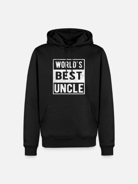 Best Uncle - Men’s Premium Organic Hoodie - black