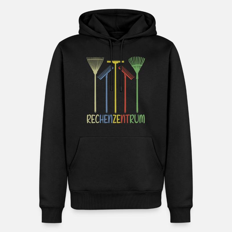 Garten Rechen Rechenzentrum - Männer Premium Bio Hoodie - Schwarz