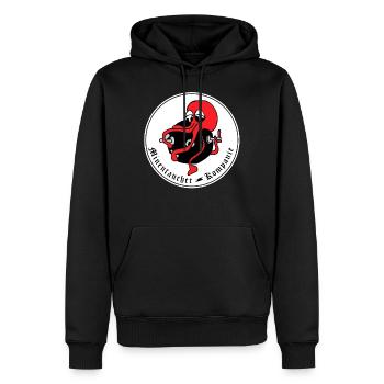 Berufssoldat Minentaucher Bundeswehr Kompanie - Männer Premium Bio Hoodie - Schwarz - Vorne - Nico (187cm)