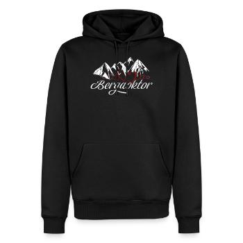 Bergdoktor Berge Alpen Apres Ski Skifahren - Männer Premium Bio Hoodie - Schwarz - Vorne - Nico (187cm)