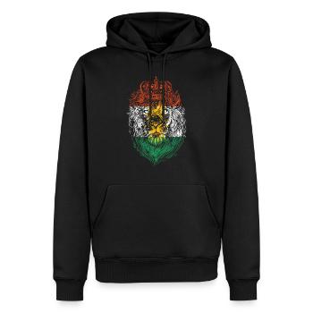 Kurdistan Lion Kurde Kurde Cadeau kurde - Sweat à capuche Premium bio Homme - noir - Devant - Nico (187cm)