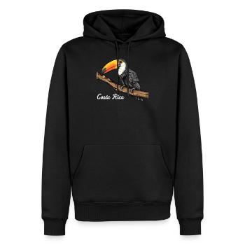 Tukan Costa Rica Tucan Tropen Vogel Karibik Motiv - Männer Premium Bio Hoodie - Schwarz - Vorne - Nico (187cm)