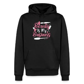 Kosmetikerin Job Beruf Make-up Artist Geschenk - Männer Premium Bio Hoodie - Schwarz - Vorne - Nico (187cm)