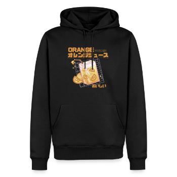 Orange Juice Drink Kawaii Anime Manga Japanese - Men’s Premium Organic Hoodie - black - Front - Nico (187cm)