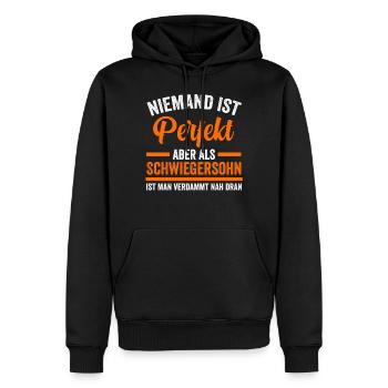 Perfekter Schwiegersohn - Männer Premium Bio Hoodie - Schwarz - Vorne - Nico (187cm)