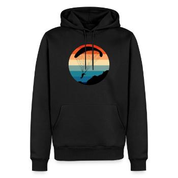 Gleitschirm Flieger Paraglider Pilot Paraglide - Männer Premium Bio Hoodie - Schwarz - Vorne - Nico (187cm)