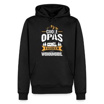 Camping Camper Opa - Männer Premium Bio Hoodie - Schwarz - Vorne - Nico (187cm)