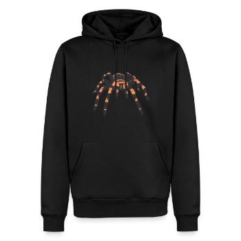 Araignée araignée araignée - Sweat à capuche Premium bio Homme - noir - Devant - Nico (187cm)