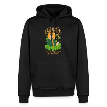 The Patron Saint of Ireland is Saint Patrick. - Männer Premium Bio Hoodie - Schwarz - Vorne - Nico (187cm)