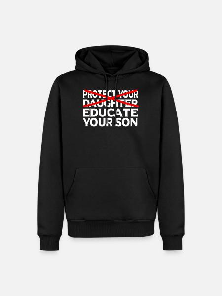 Féministe Féminisme émancipation cadeau - Sweat à capuche Premium bio Homme - noir