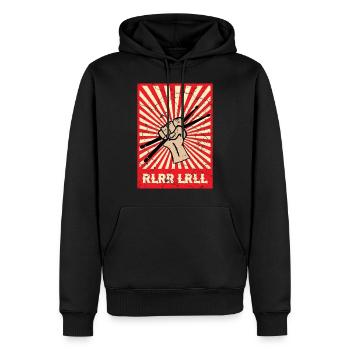 Schlagzeuger Drum Sticks - Männer Premium Bio Hoodie - Schwarz - Vorne - Nico (187cm)