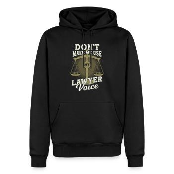 Drôle avocat job profession avocat cadeau - Sweat à capuche Premium bio Homme - noir - Devant - Nico (187cm)