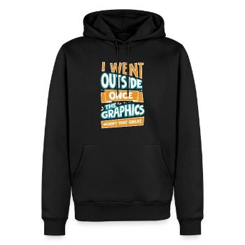 Gamer PC Pc Computerspieler Cadeau - Sweat à capuche Premium bio Homme - noir - Devant - Nico (187cm)