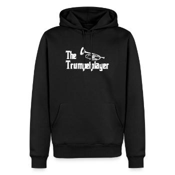 trumpet - Men’s Premium Organic Hoodie - black - Front - Nico (187cm)