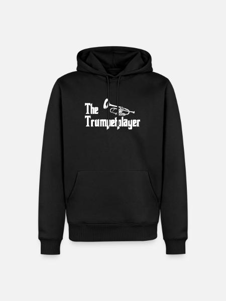 Trompet - Premium økologisk hettegenser for menn - svart
