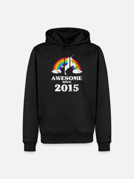 Millésime 2015 Anniversaire - Sweat à capuche Premium bio Homme - noir