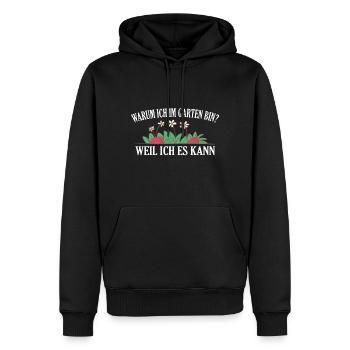 Gartenarbeit Gartenspruch Gärtner Geschenkidee - Männer Premium Bio Hoodie - Schwarz - Vorne - Nico (187cm)