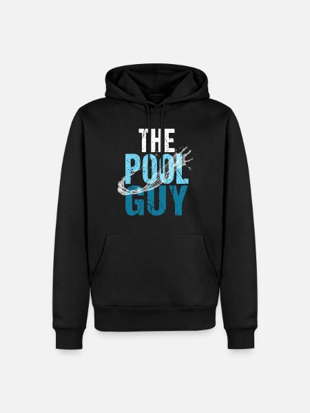 Pool pool boy swimming - Men’s Premium Organic Hoodie - black