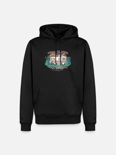 Cool grandpas drive camper - Men’s Premium Organic Hoodie - black