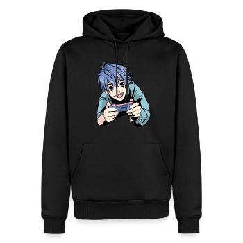 Brawlen Jouer Brawl Gamer Jeu Jeu - Sweat à capuche Premium bio Homme - noir - Devant - Nico (187cm)