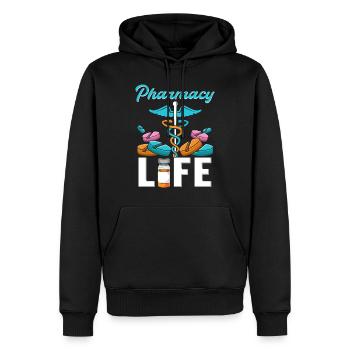 Apotheker Pharmacy Life Apotheke Pharmazie Student - Männer Premium Bio Hoodie - Schwarz - Vorne - Nico (187cm)