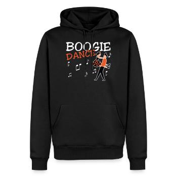 Boogie Woogie Dancer Dancing Paartanz Vintage - Männer Premium Bio Hoodie - Schwarz - Vorne - Nico (187cm)