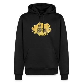 cheetah - Men’s Premium Organic Hoodie - black - Front - Nico (187cm)