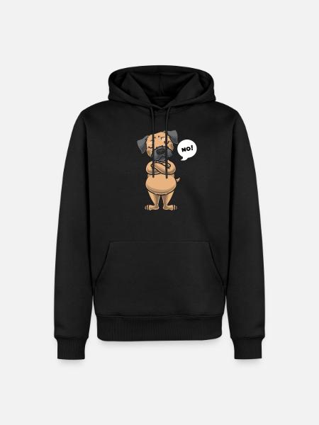 Sturer Border Terrier Dog Funny - Men’s Premium Organic Hoodie - black