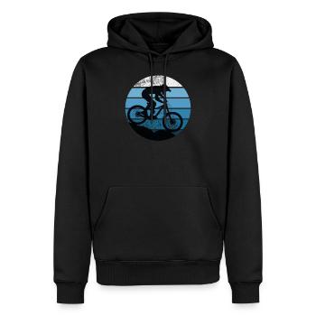 Downhill VTT VTT VTT VTT BM - Sweat à capuche Premium bio Homme - noir - Devant - Nico (187cm)