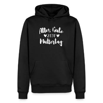 Muttertag Geschenk - Männer Premium Bio Hoodie - Schwarz - Vorne - Nico (187cm)