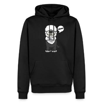 Sturer Old English Sheepdog Hund lustig Hundefan - Männer Premium Bio Hoodie - Schwarz - Vorne - Nico (187cm)
