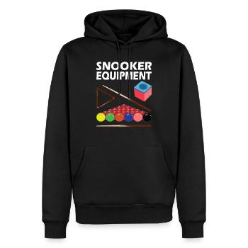 Snooker Pool & Billard Equipment - Männer Premium Bio Hoodie - Schwarz - Vorne - Nico (187cm)