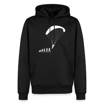 Gleitschirm Gleitsegeln Paraglider Pilot - Männer Premium Bio Hoodie - Schwarz - Vorne - Nico (187cm)