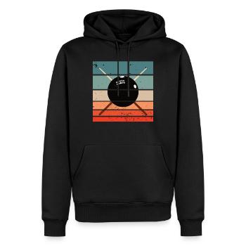 Snooker Pool & Billard Retro Vintage Style - Männer Premium Bio Hoodie - Schwarz - Vorne - Nico (187cm)