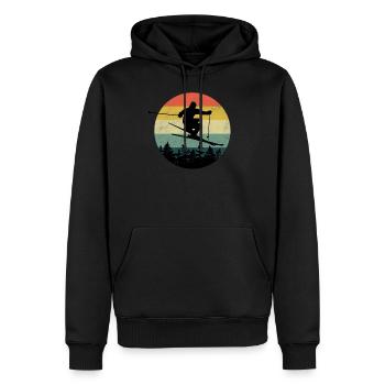 Ski Freestyle Skifahren Slopestyle Ski Freeride Fr - Männer Premium Bio Hoodie - Schwarz - Vorne - Nico (187cm)