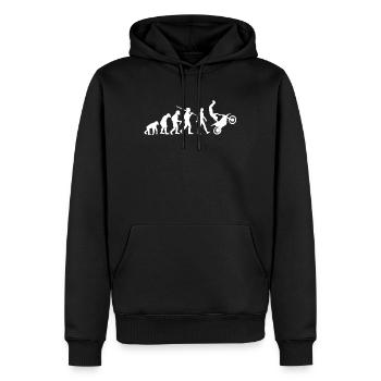 Motocross Evolution Biker - Männer Premium Bio Hoodie - Schwarz - Vorne - Nico (187cm)