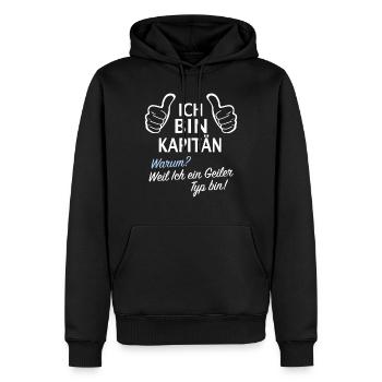 Motorboot Kapitän Segelboot Sport Boot Skipper - Männer Premium Bio Hoodie - Schwarz - Vorne - Nico (187cm)
