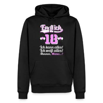 18. Geburtstag Lockdown lustiges Tochter Geschenk - Männer Premium Bio Hoodie - Schwarz - Vorne - Nico (187cm)