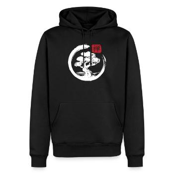 Bonsai Baum Japanische Kunst - Männer Premium Bio Hoodie - Schwarz - Vorne - Nico (187cm)